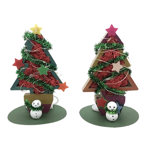 무지개 LED 크리스마스트리 모스 액자 만들기