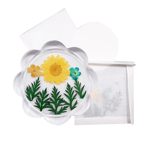 누름꽃체험 아크릴컵받침/액자만들기 마가렛꽃/압화체험재료