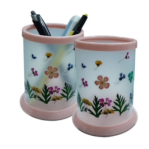 봄핑크담다/압화체험풍경패키지/다용도꽂이/연필꽂이만들기패키지/압화체험재료