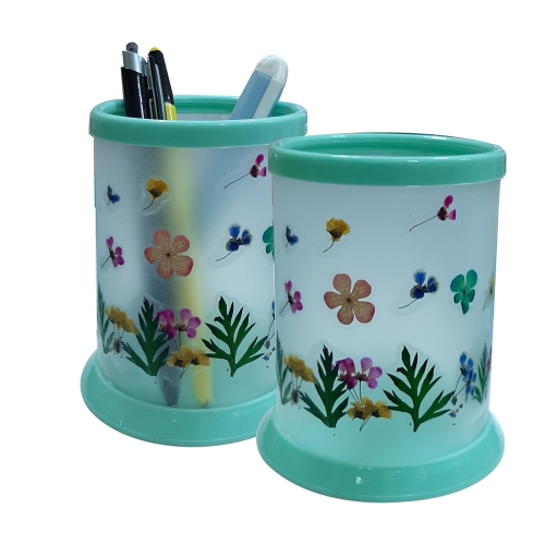 시원블루/압화체험풍경패키지/다용도꽂이/연필꽂이만들기패키지/압화체험재료