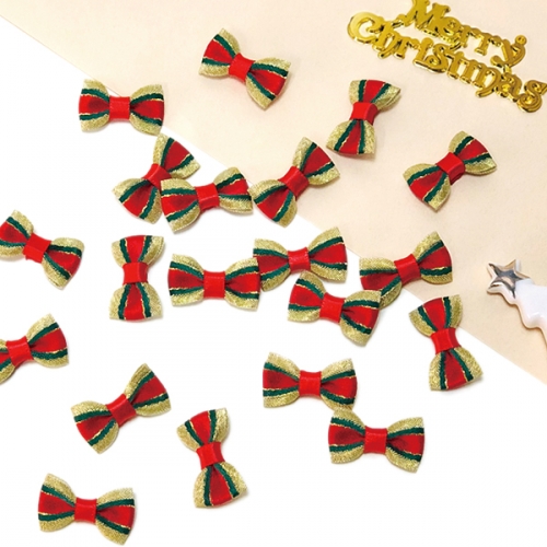 [탑키드] 크리스마스 리본 골드 (약 20개)