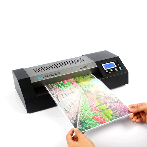 로드메일코리아 디지털 A4코팅기 TLH-280D+코팅지100매 4롤러 온도조절 전문가용