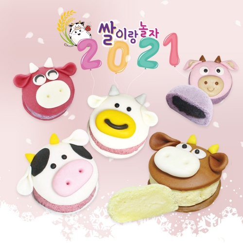 행복 쌀카롱 만들기 (수업용 1인) DIY키트 쌀이랑놀자 라이스클레이