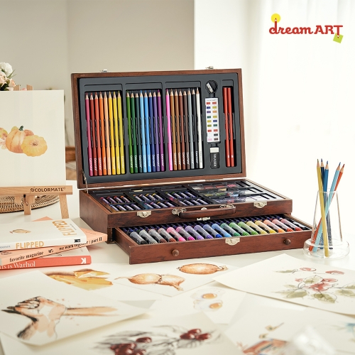 드림아트 141종 우드케이스 미술세트