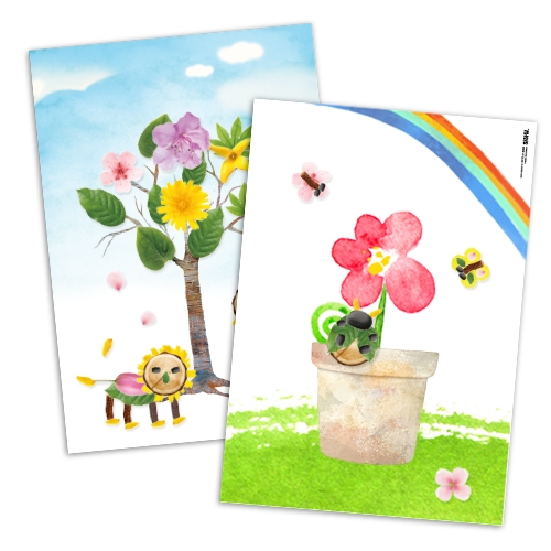 [하하당] 자연물 스티커 -봄