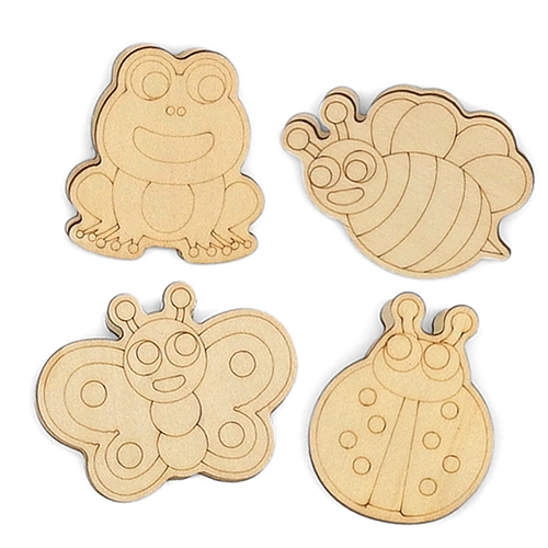 [하하당] 봄 마그네틱 나무집게 4종