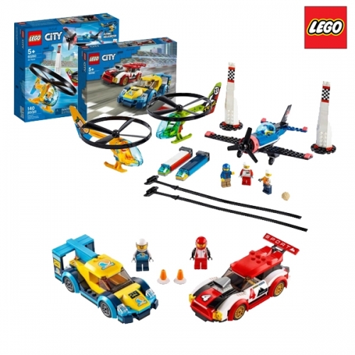 레고 시티 종합 레이싱축제세트 60260,60256 (설명서코팅)