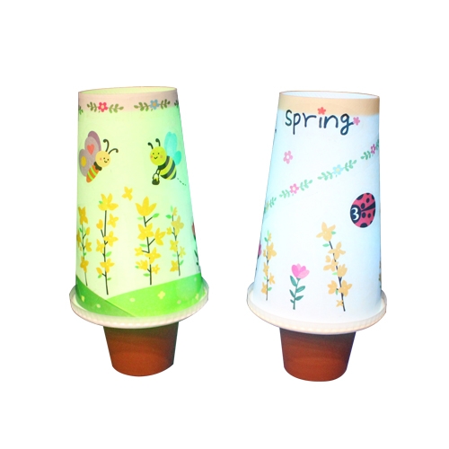 봄풍경 종이컵 스탠드(5인)