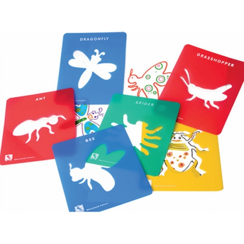 곤충 스텐실카드 6p