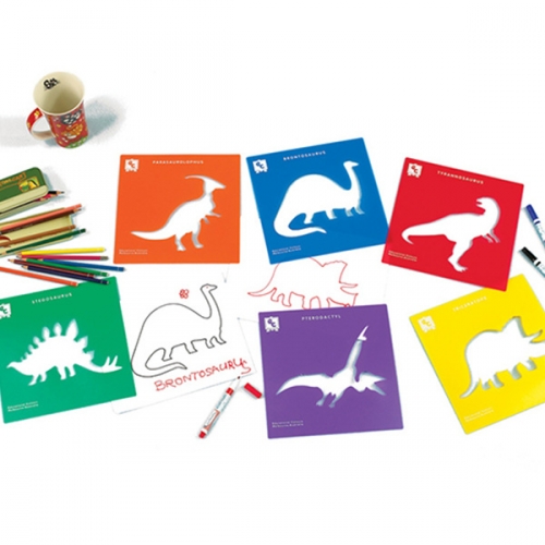 공룡 스텐실카드 6p