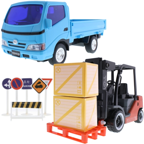 리얼 액션 지게차 & 트럭 세트