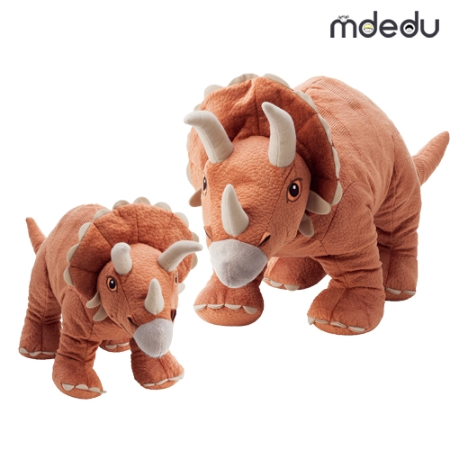 공룡 아기 엄마 인형 세트 트리케라톱스 JATTELIK
