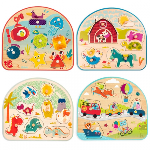 브랜드B 손잡이 퍼즐 친구들 4종세트