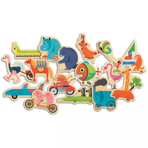 나무자석퍼즐 부릉부릉