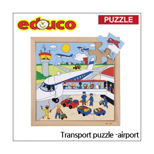 에듀코 여러가지 탈것 퍼즐_비행기16조각