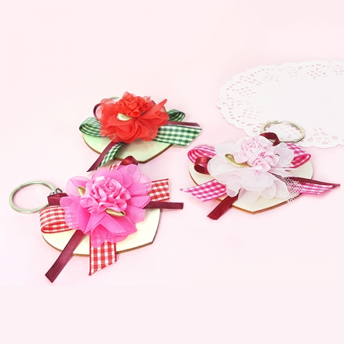 [탑키드] 만들기 카네이션 하트 우드 키링 (5인용)