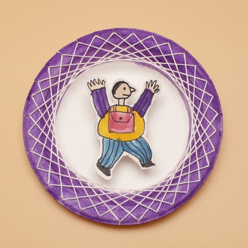 종이접시 스트링 액자(5개)