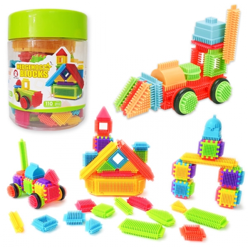 고슴도치 작동 자동차 블럭 110p