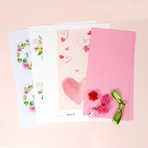 [탑키드] 만들기 카네이션 꽃화분 입체 카드 (4인용)