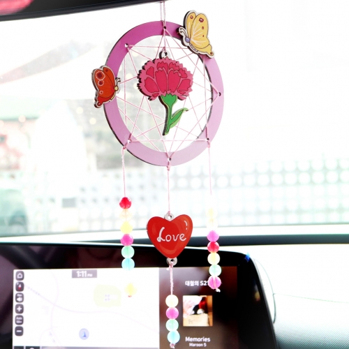 메이크문구 W010 쥬얼리드림캐쳐만들기 카네이션