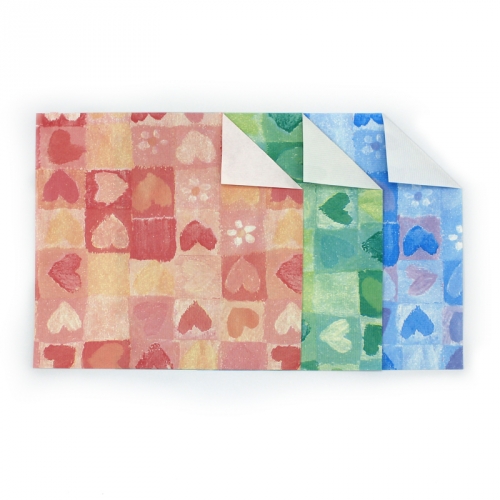 [쫑이닷컴]단면색종이_사각하트