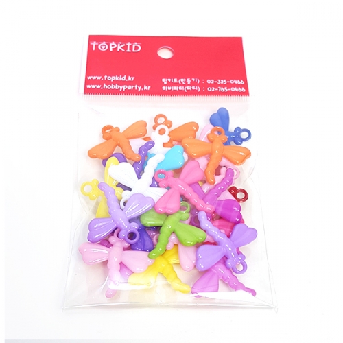 [탑키드] 컬러 잠자리 비즈 (약 25개)