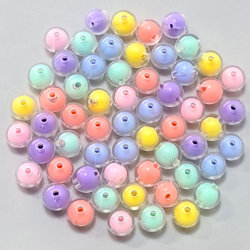 [탑키드] 파스텔 이중 원형 비즈 (약 50개)