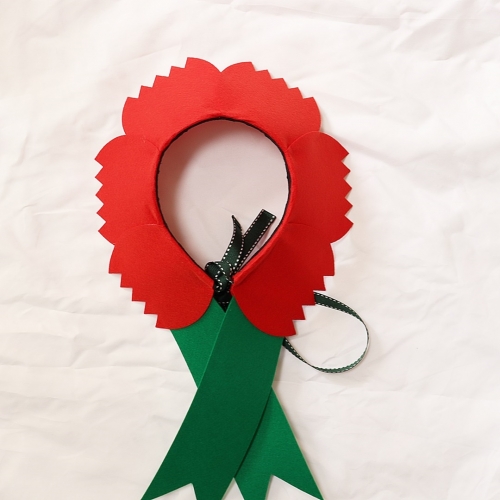 인간 카네이션 머리띠 (대형 사이즈)