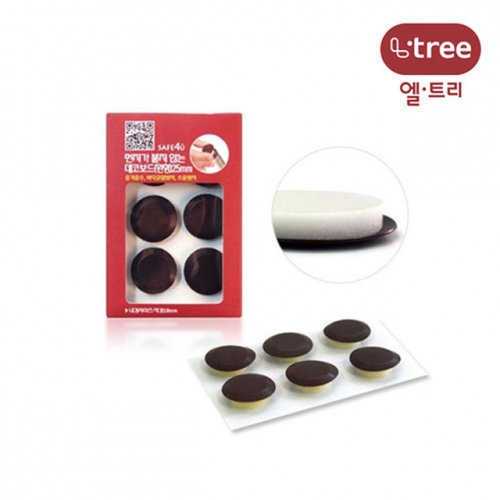 [생활안전용품]먼지가 붙지않는 불소수지 데코보드 원형(25mm)