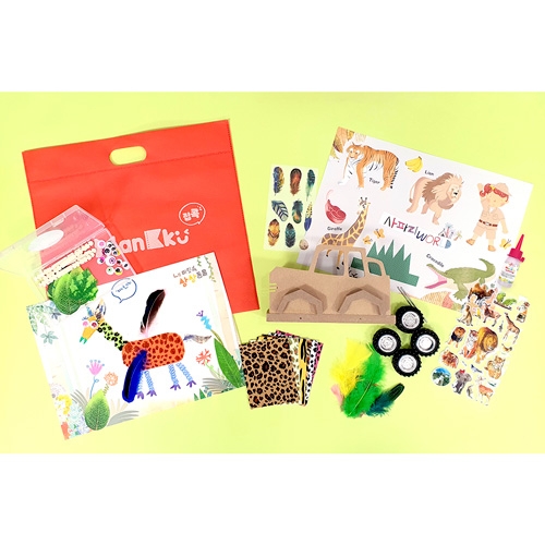 [만꾸]사파리 나무 자동차 만들기 세트 / 1인가방증정