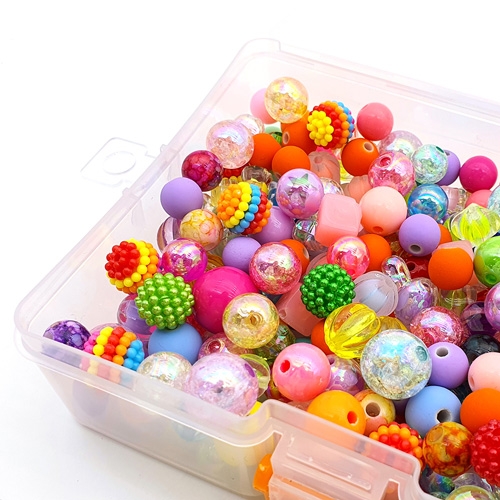 [만꾸] 끼고끼고 대용량 비즈 구슬 세트(280g) 어린이 반지 팔찌 만들기