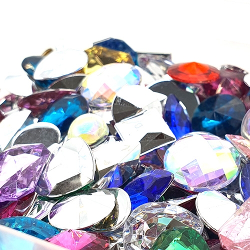 [만꾸] 꺄르르 보석 비즈(220g) 핫픽스 보석장식