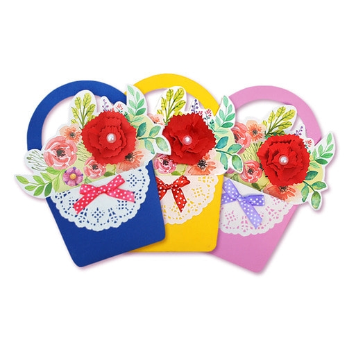 [탑키드] 만들기 카네이션 꽃바구니 카드(5인용)