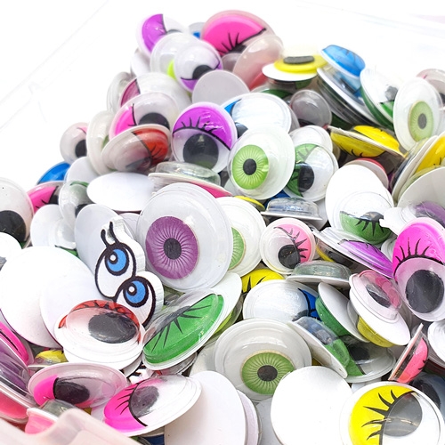 [만꾸] 깔깔 눈알(140g) 칼라눈알 인형눈알