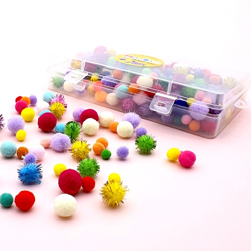 [만꾸] 방실방실 뿅뿅이(100g) 대용량 폼폼이 칼라솜