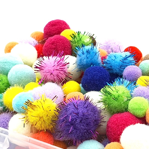 [만꾸] 방실방실 뿅뿅이(100g) 대용량 폼폼이 칼라솜