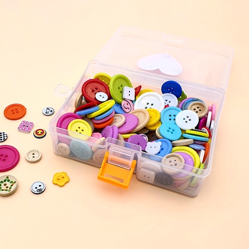 [만꾸] 크크 단추(200g) 대용량 단추세트 믹스단추