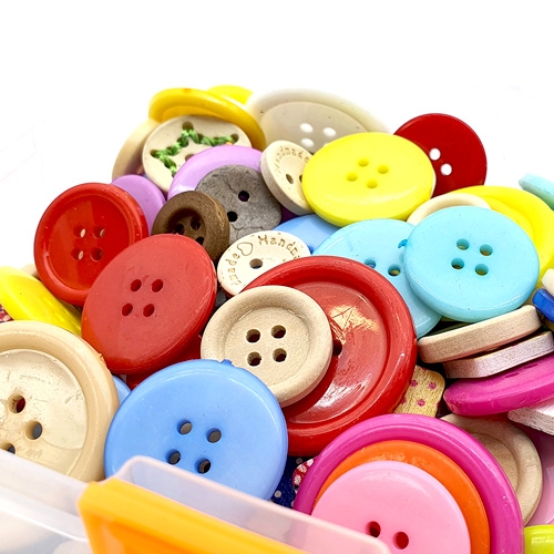 [만꾸] 크크 단추(200g) 대용량 단추세트 믹스단추