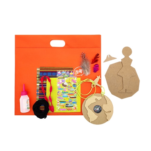 [만꾸] 인디언 인형과 나침반 꾸미기