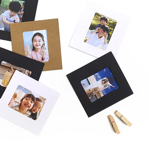 종이액자 소 심플 10장 (집게+끈 포함)