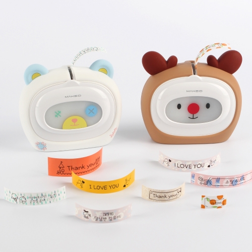 로드메일코리아 캐릭터 블루투스 라벨프린터 MAKEiD-2700 2종