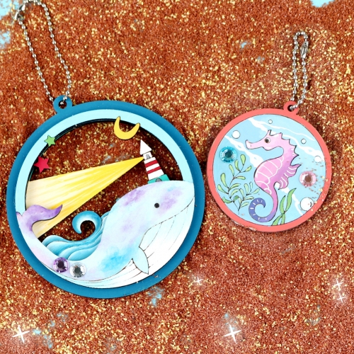 메이크문구 W018 여름 입체오너먼트만들기-달빛고래