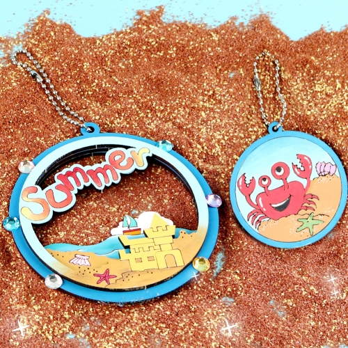 메이크문구 W019 여름 입체오너먼트만들기-모래성