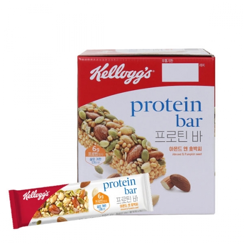 켈로그 프로틴바 아몬드 호박씨 30g 24입 단백질바 에너지바 다이어트 식사 대용 캘로그