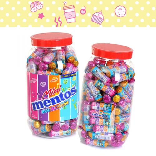 미니 멘토스 뉴레인보우 1kg 대용량 츄잉 사탕 캔디 젤리 카라멜 수입 사탕
