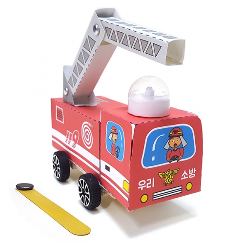 [탑키드] 자석으로 움직이는 소방차 만들기 (4인용)