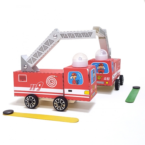 [탑키드] 자석으로 움직이는 소방차 만들기 (4인용)