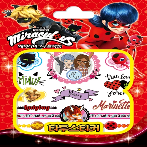 [아이누리] 미라큘러스 레이디버그와 블랙캣 타투스티커