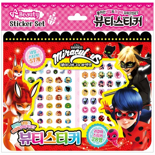 [아이누리] 미라큘러스 레이디버그와 블랙캣 뷰티스티커