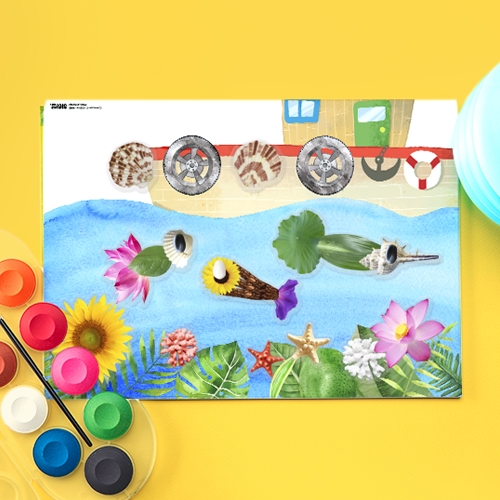 [하하당] 자연물 스티커 - 여름